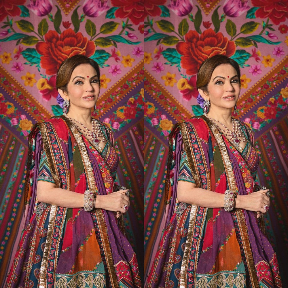 Take style cues from Isha Ambani and Nita Ambani's vibrant multicolored Torani lehenga to twin with your mother this wedding season  Take style cues from Isha Ambani and Nita Ambani's vibrant multicolored Torani lehenga to twin with your mother this wedding season