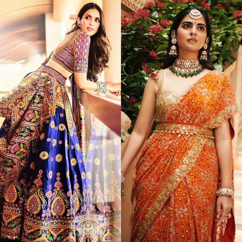 Anant Ambani-Radhika Merchant Wedding: Isha's bandhani saree to Shloka’s gamthi lehenga, 5 times when the family embraced tradition with luxury Anant Ambani-Radhika Merchant Wedding: Isha's bandhani saree to Shloka’s gamthi lehenga, 5 times when the family embraced tradition with luxury