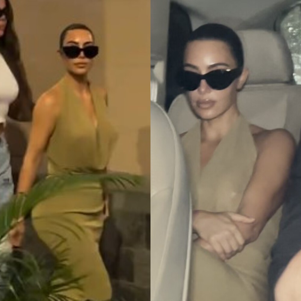 Kardashian sisters’ Mumbai airport looks: Kim wears a nude bodycon maxi dress and Khloe picks classic blue jeans Kardashian sisters’ Mumbai airport looks: Kim wears a nude bodycon maxi dress and Khloe picks classic blue jeans