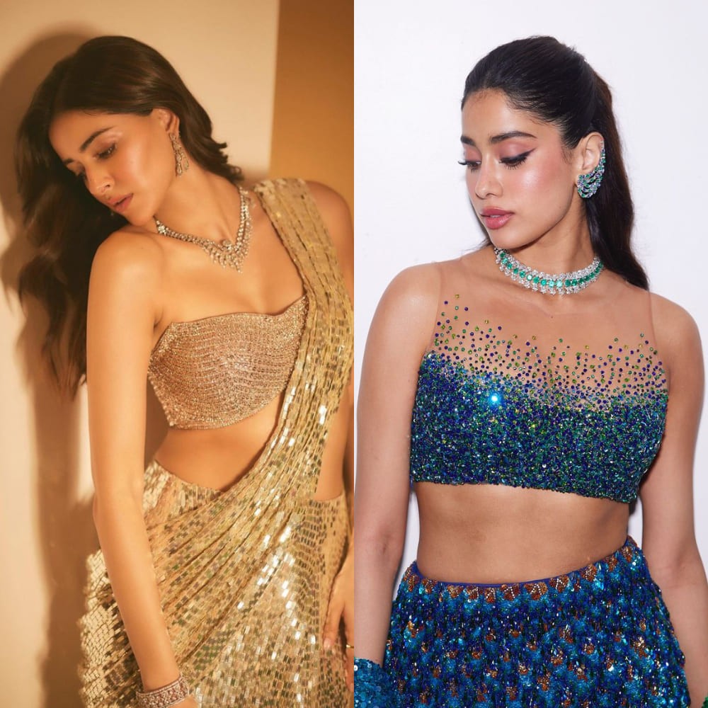 Anant Ambani-Radhika Merchant sangeet: Ananya Panday, Janhvi Kapoor, Khushi Kapoor and more celebs who sparkled in their sequined outfits  Anant Ambani-Radhika Merchant sangeet: Ananya Panday, Janhvi Kapoor, Khushi Kapoor and more celebs who sparkled in their sequined outfits