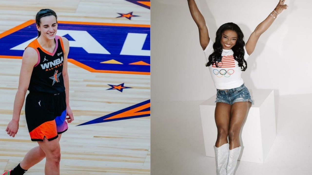 Watch: Caitlin Clark Goes VIRAL for Adorable Reaction to Meeting Simone Biles After Fever's Win Over Sun