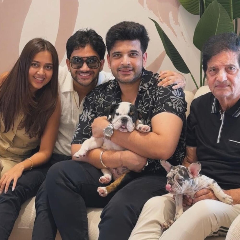 PICS: Karan Kundrra and Tejasswi Prakash expand their family; turn parents to two bulld...