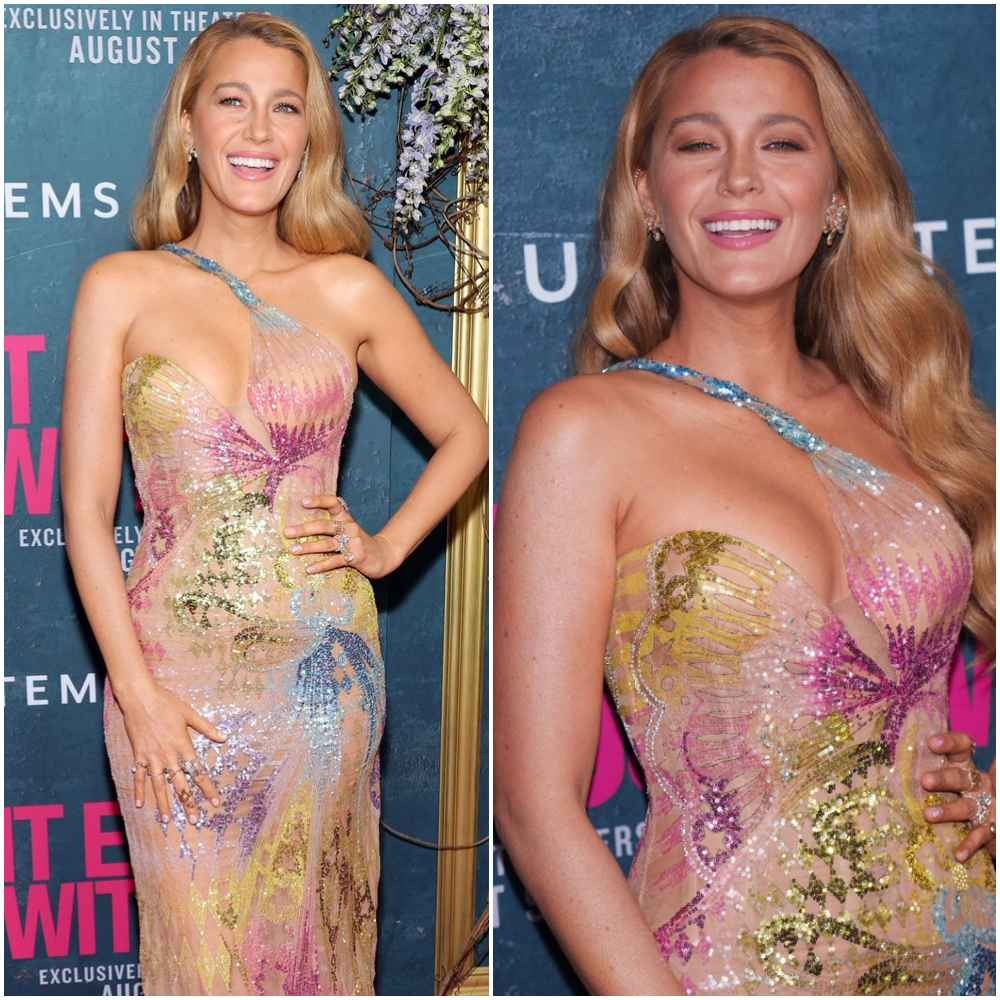 Blake Lively pays homage to Britney Spears in her vintage Versace gown from 2002 at It Ends With Us premiere Blake Lively pays homage to Britney Spears in her vintage Versace gown from 2002 at It Ends With Us premiere