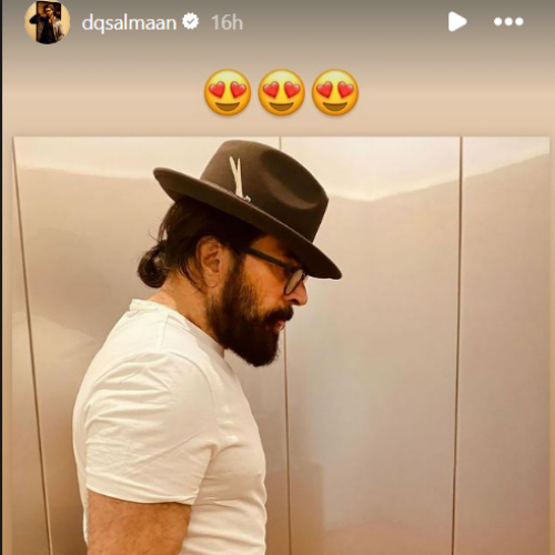 Dulquer Salmaan reacts to Mammootty's look (Dulquer Salmaan Instagram)