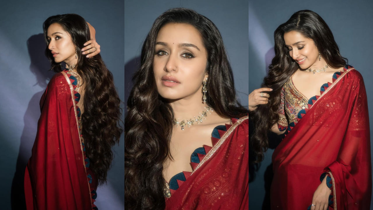 Shraddha Kapoor in red saree