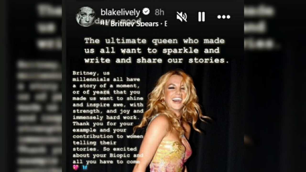 Blake Lively wears a dress previously worn by Britney Spears to It Ends With Us premiere (Instagram)