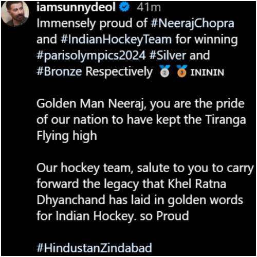 Picture courtesy: Sunny Deol/Instagram