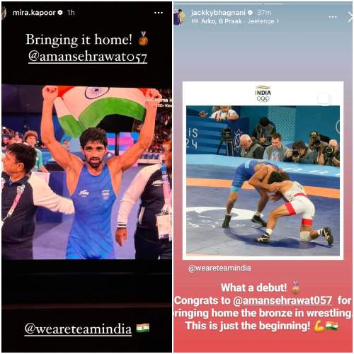 Picture courtesy: Mira Rajput/Instagram and Jackky Bhagnani/Instagram