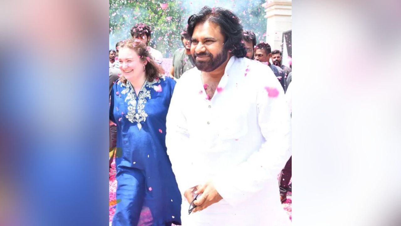 Pawan Kalyan and third wife Anna Lezhneva's love story (PC: Pinkvilla and BA Raju’s Team/ X)