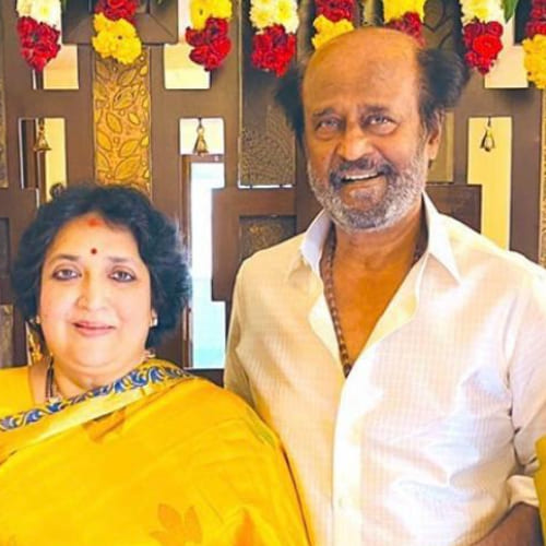 Rajinikanth and his wife Latha Rajinkanth