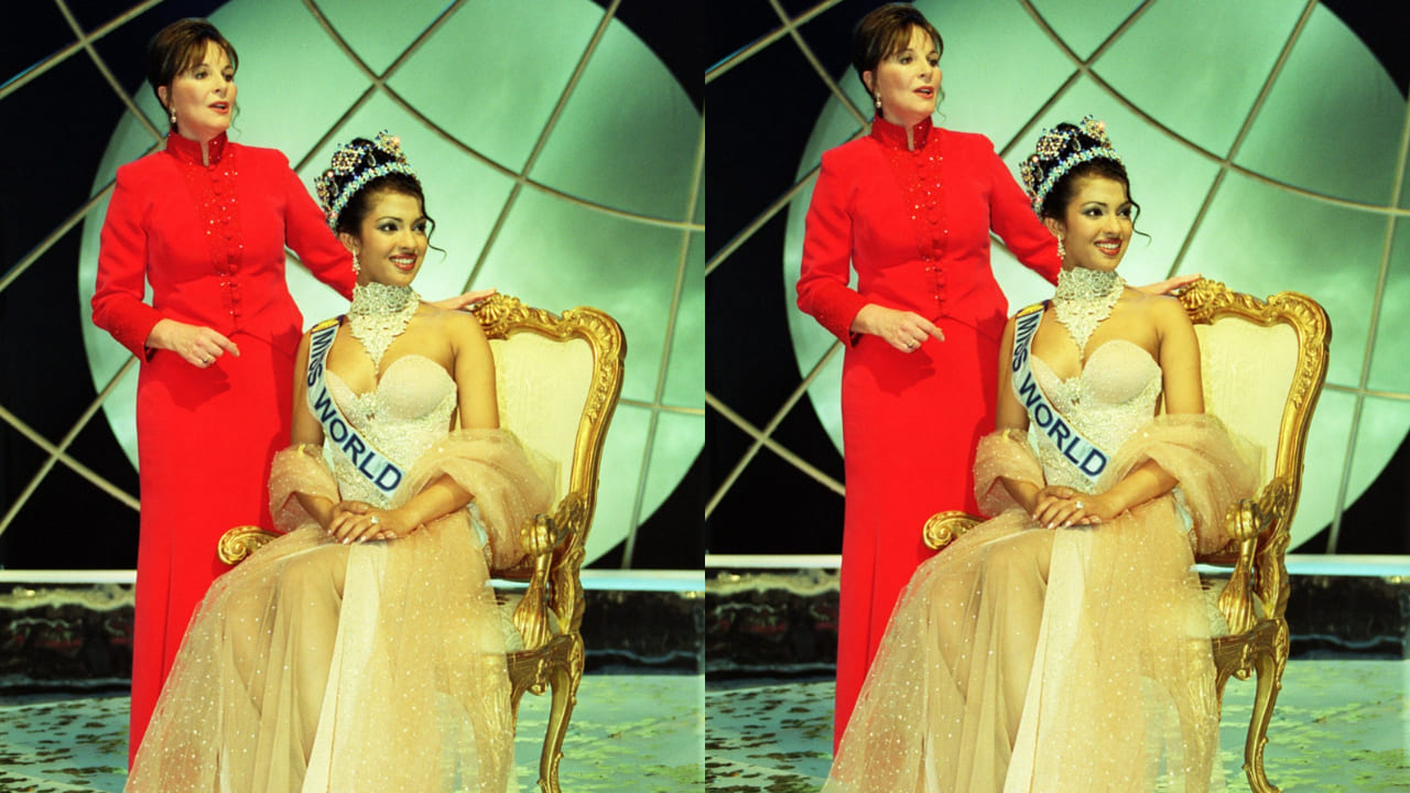 Priyanka Chopra at Miss World event in 2000 ( (Photo by Michael Crabtree - PA Images/PA Images via Getty Images)