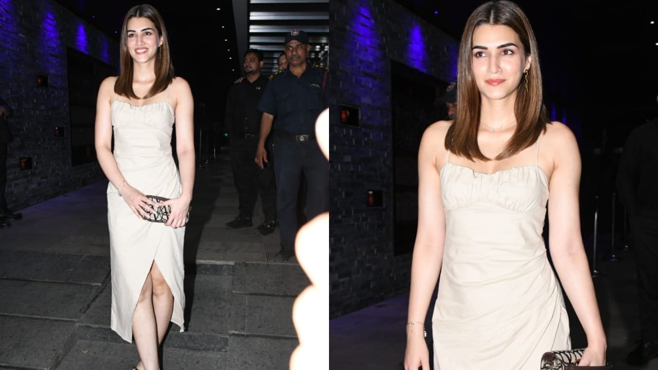Kriti sanon in beige dress
