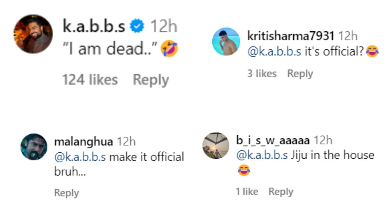 Comment section of Kriti Sanon