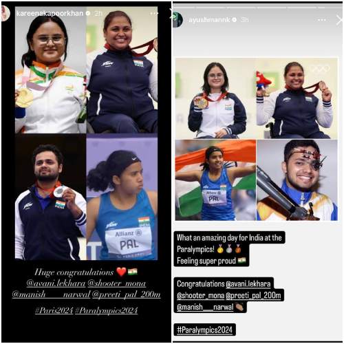 Picture courtesy: Kareena Kapoor Khan/Instagram (L); Ayushmann Khurrana/Instagram (R)
