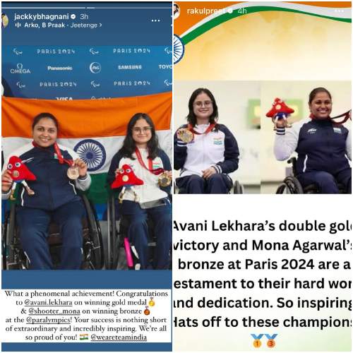 Picture courtesy: Jackky Bhagnani/Instagram (L); Rakul Preet Singh/Instagram (R)