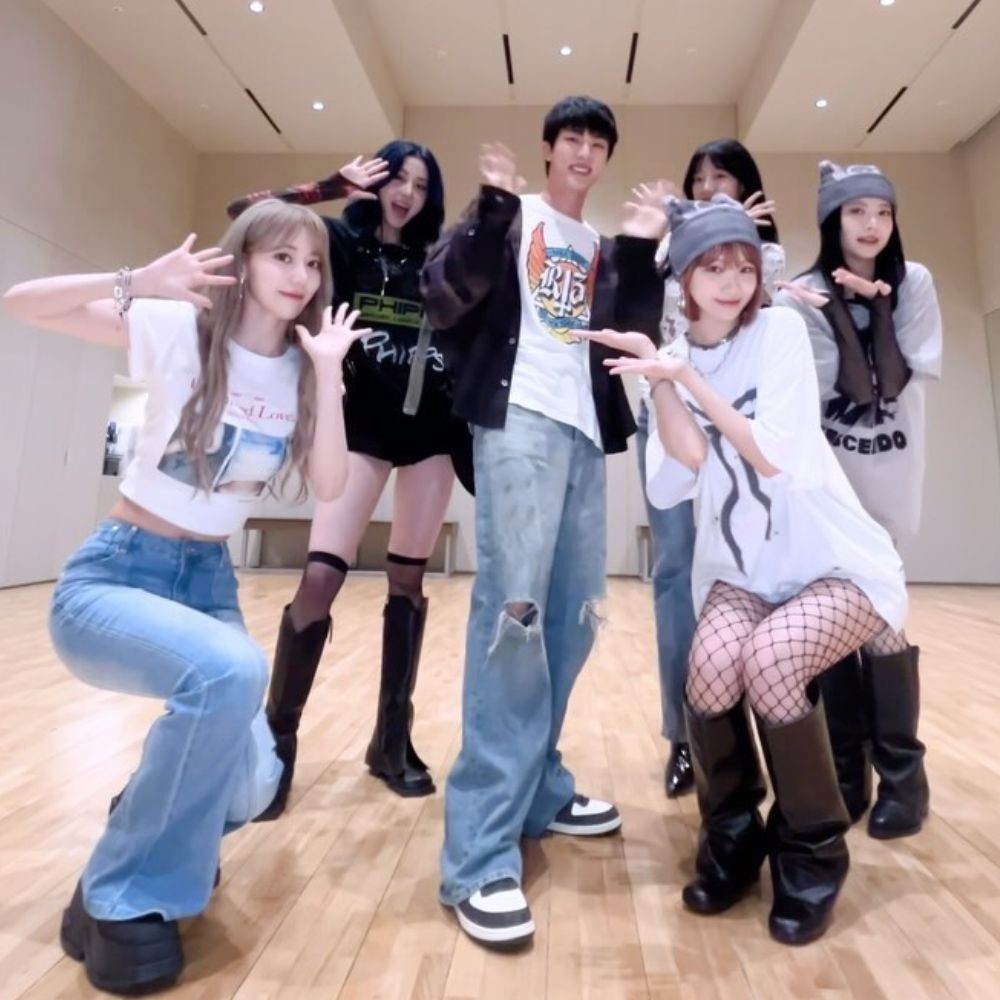 LE SSERAFIM 'act like BTS' as Jin joins quintet for CRAZY challenge leaving fans surpri...