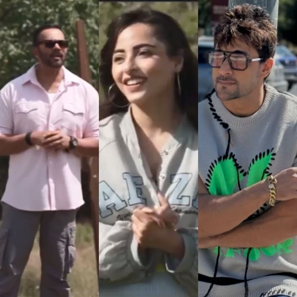 Khatron Ke Khiladi 14: Rohit Shetty teases Niyati Fatnani about dating Shalin Bhanot after stunt win Khatron Ke Khiladi 14: Rohit Shetty teases Niyati Fatnani about dating Shalin Bhanot after stunt win