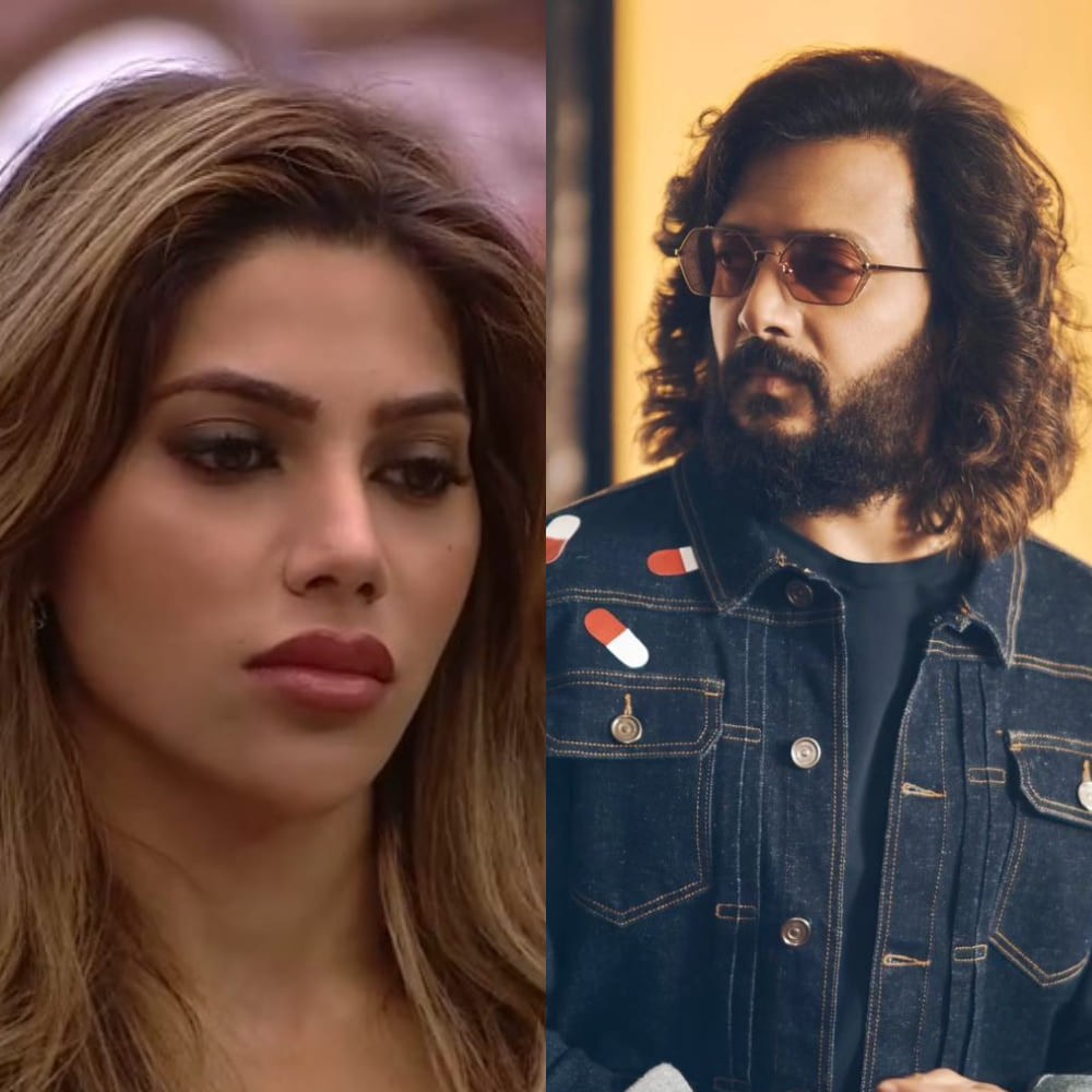 Bigg Boss Marathi 5: Nikki Tamboli breaks down after Riteish Deshmukh makes her apologize to entire Maharashtra Bigg Boss Marathi 5: Nikki Tamboli breaks down after Riteish Deshmukh makes her apologize to entire Maharashtra