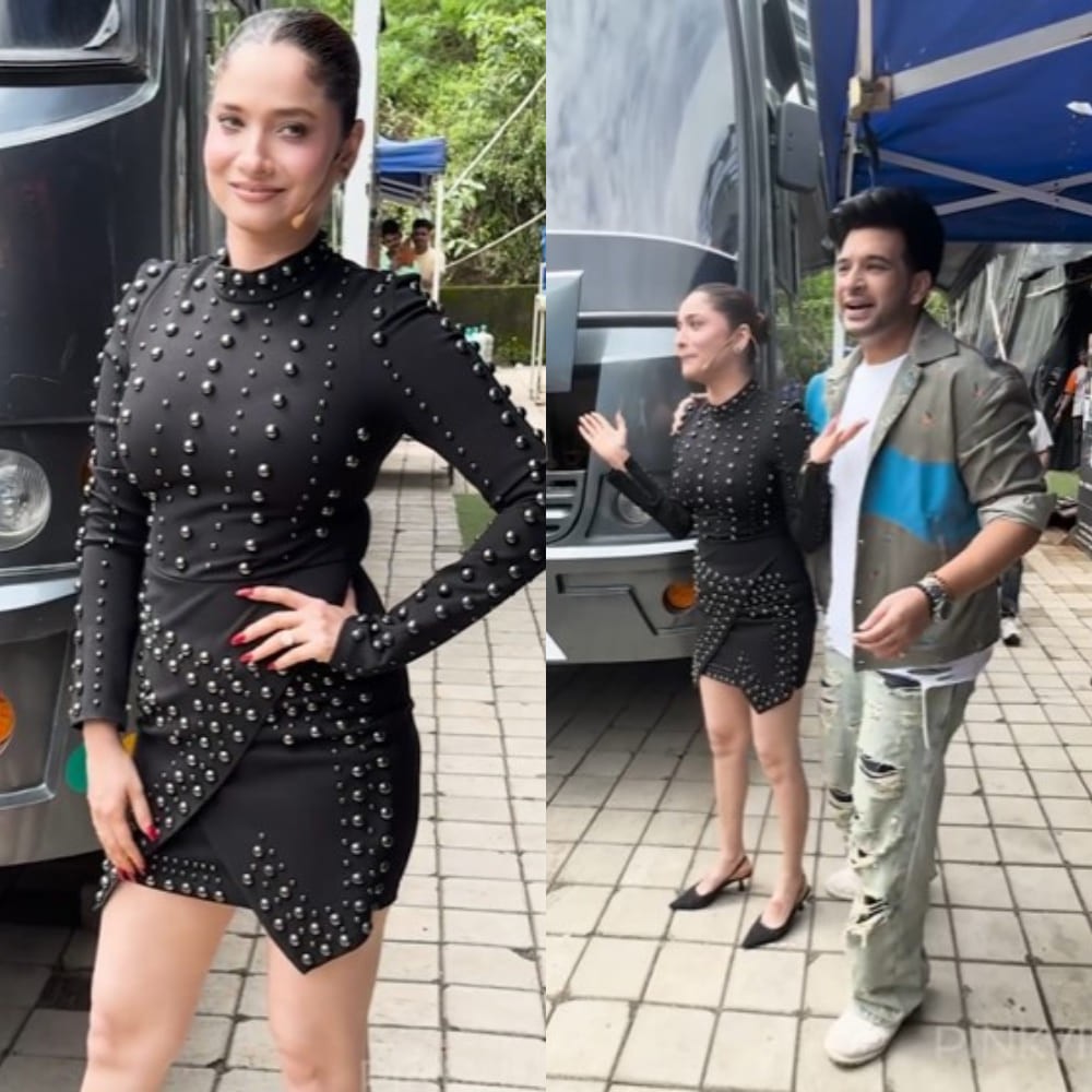 Laughter Chefs: Karan Kundrra trolls Ankita Lokhande for her studded dress; 'isko monkeypox ho gaya hai' Laughter Chefs: Karan Kundrra trolls Ankita Lokhande for her studded dress; 'isko monkeypox ho gaya hai'