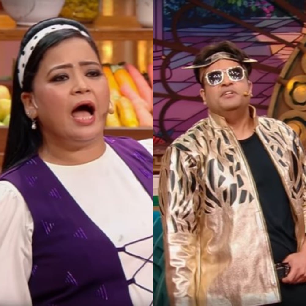 Laughter Chefs: Krushna Abhishek trolls Bharti Singh for her dream girl look; 'drum girl zyada lag rahi hai' Laughter Chefs: Krushna Abhishek trolls Bharti Singh for her dream girl look; 'drum girl zyada lag rahi hai'