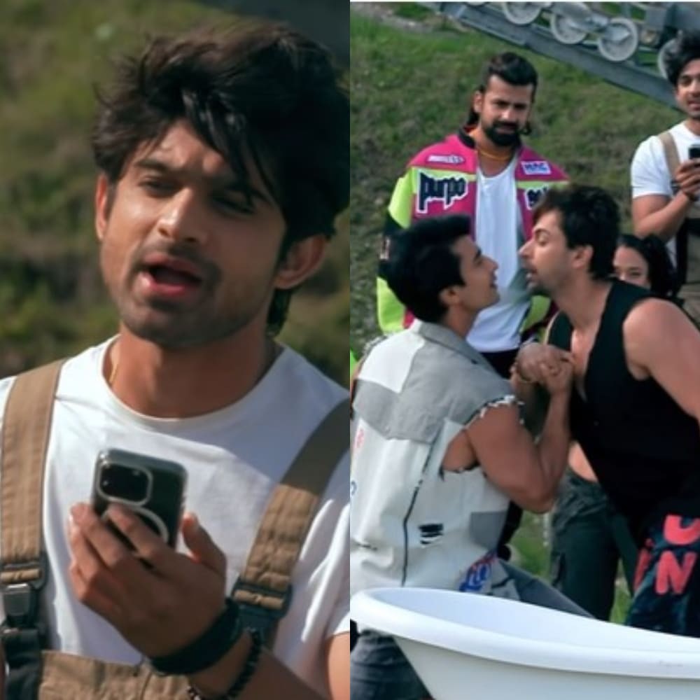 Khatron Ke Khiladi 14 PROMO: Abhishek Kumar’s romantic skit with Shalin Bhanot and Gashmeer Mahajani will make you go ROFL  Khatron Ke Khiladi 14 PROMO: Abhishek Kumar’s romantic skit with Shalin Bhanot and Gashmeer Mahajani will make you go ROFL