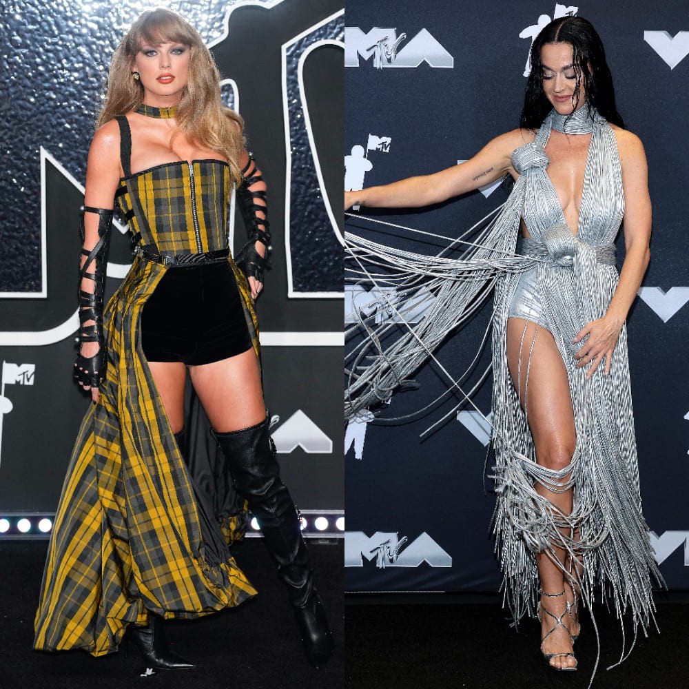 MTV VMAs 2024: Taylor Swift “plaid” it well in corset top and shorts and Katy Perry takes us straight into future with her metallic fringe dress MTV VMAs 2024: Taylor Swift “plaid” it well in corset top and shorts and Katy Perry takes us straight into future with her metallic fringe dress