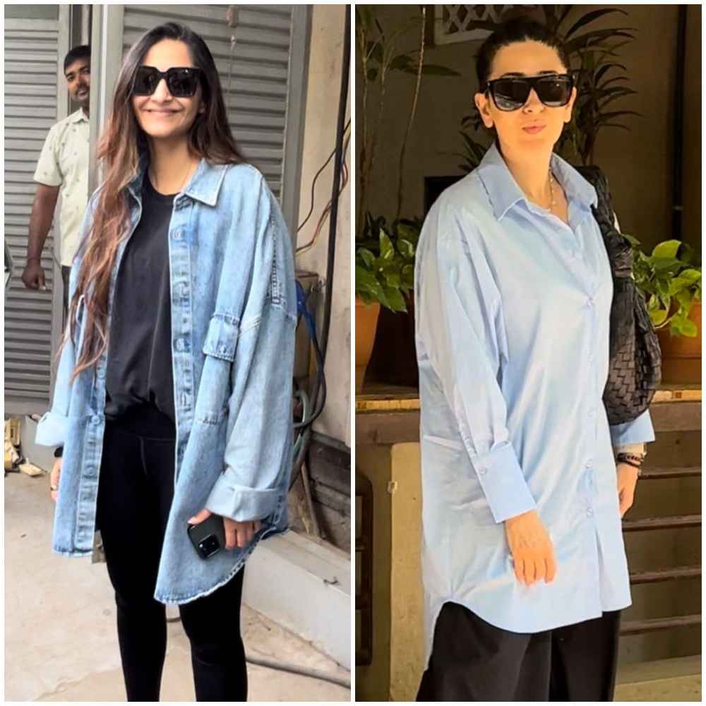 Sonam Kapoor and Karisma Kapoor rock the weekend vibe in off-duty looks with oversized silhouettes