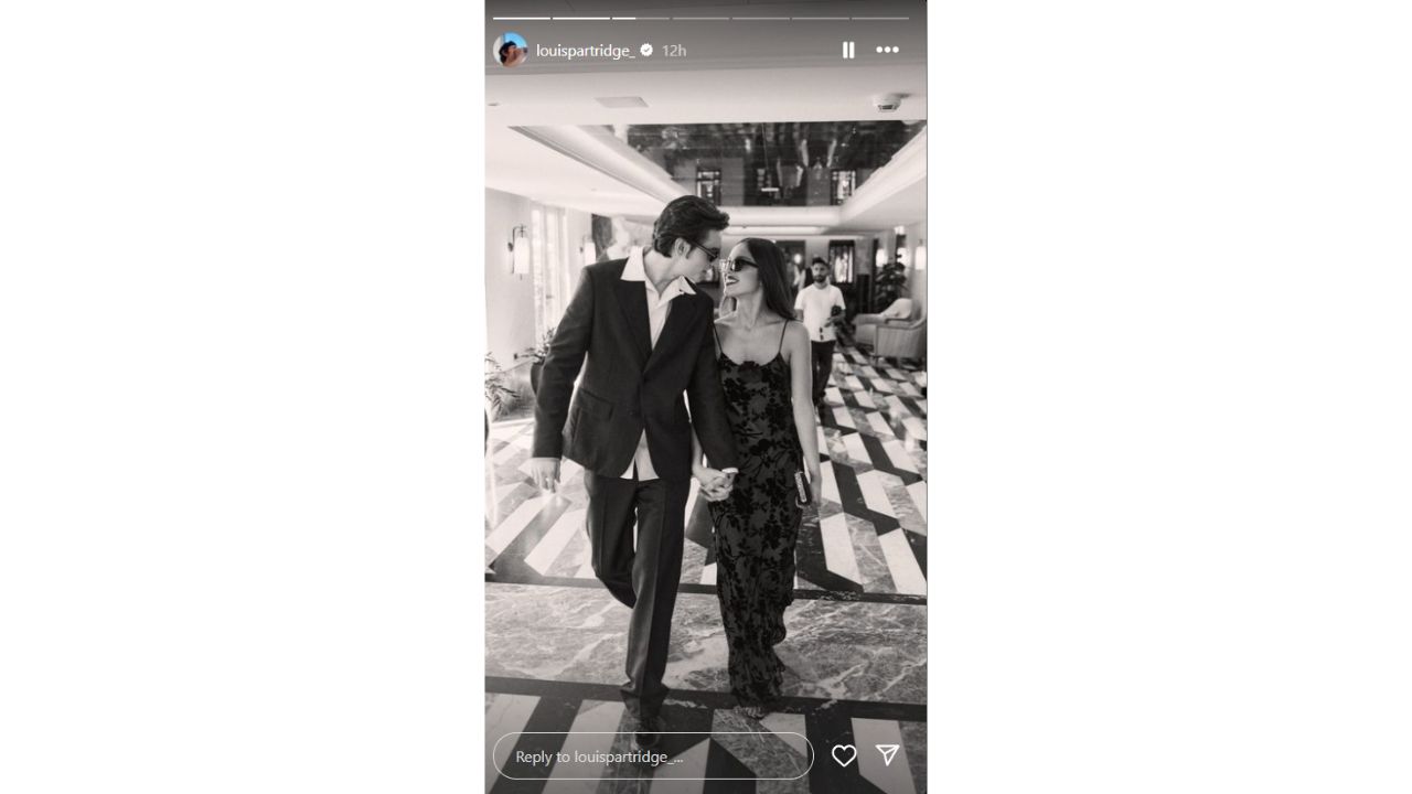 Olivia Rodrigo and Louis Partridge (Image via Instagram Story/Louis Partridge)