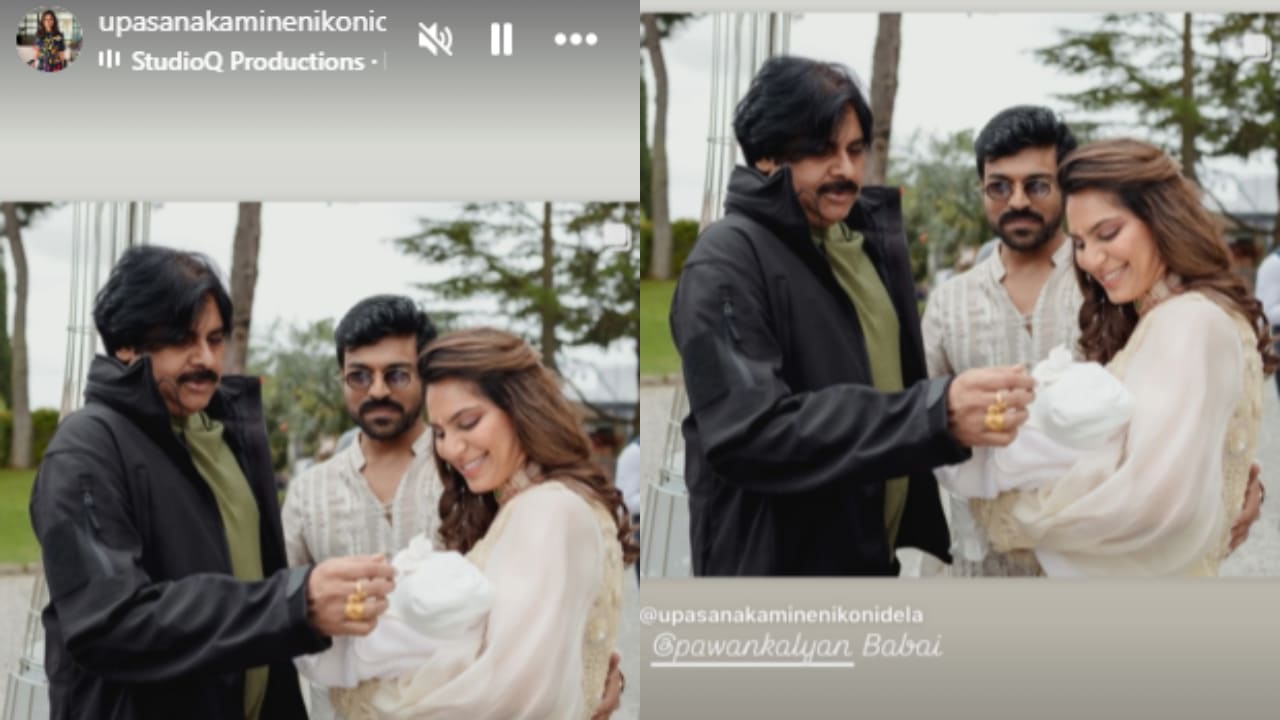 Pawan Kalyan looks smitten by Ram Charan's daughter Klin Kaara in throwback pic by Upasana