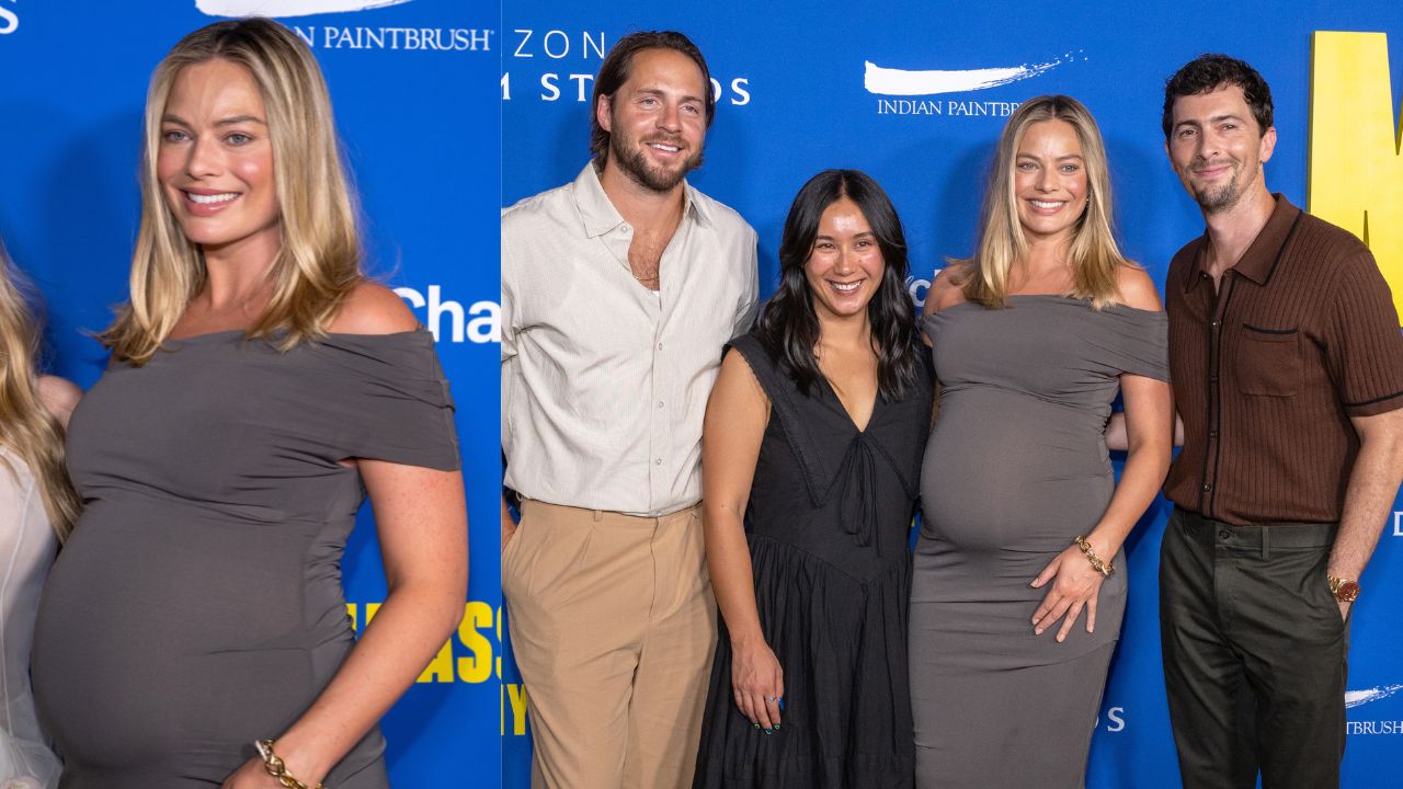 Margot Robbie at the screening of My Old Ass (via Getty Images)