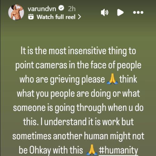 Picture Courtesy: Varun Dhawan Instagram Stories