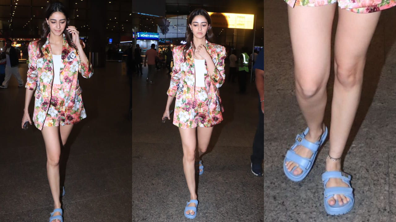Ananya Panday in floral co-ord set 