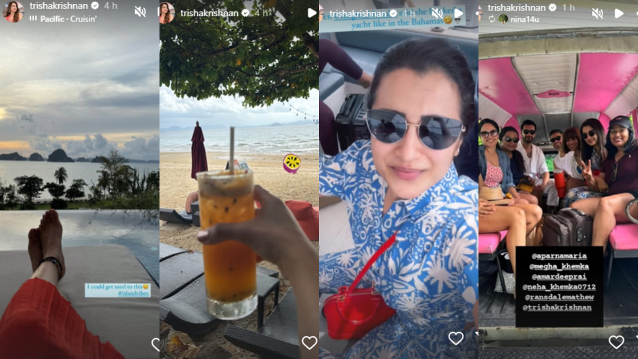Trisha Krishnan vacation photos