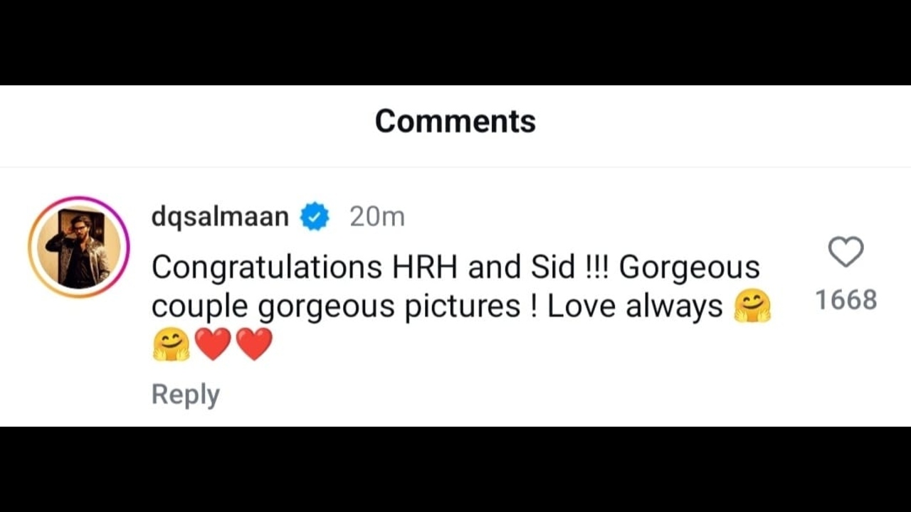 Dulquer Salmaan's Message