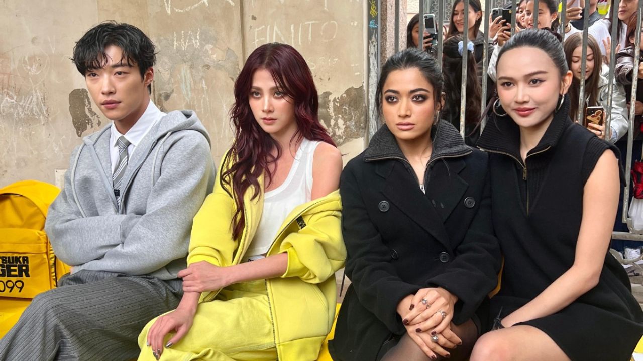 Woo Produce Hwan and Rashmika Mandanna in a single frame: bellow from Rashmika's crew Woo Produce Hwan and Rashmika Mandanna in a single frame: bellow from Rashmika's crew