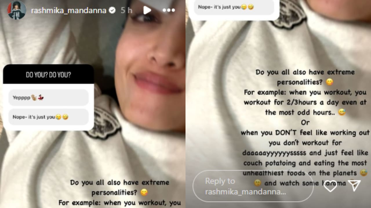 Rashmika's workout confession