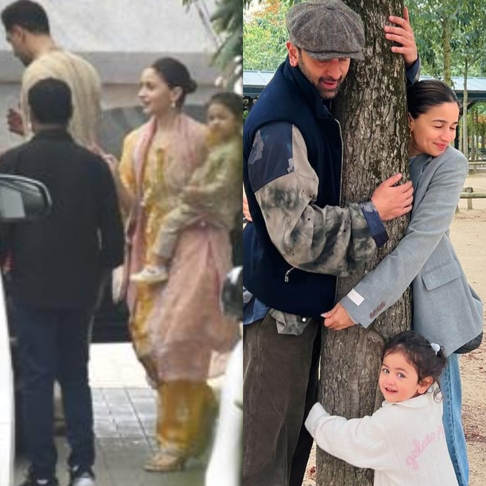 Alia Bhatt serves festive vibes in an elegant yellow and pink suit as she celebrates Di...