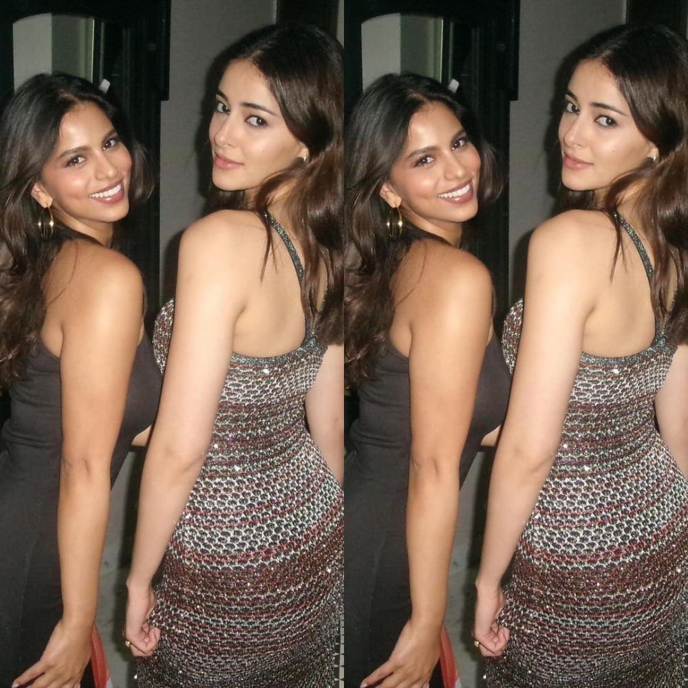 Bffs Suhana Khan and Ananya Panday are slaying in bodycon dress, but that custom bag? W...