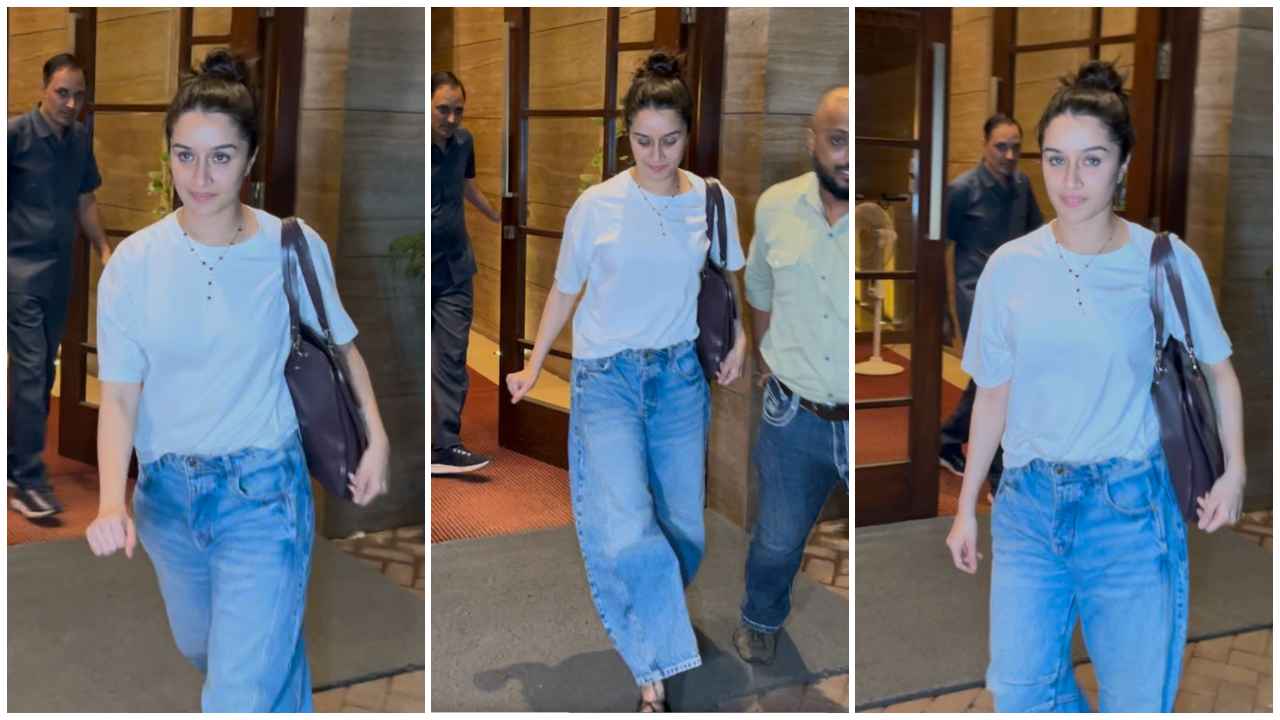 Shraddha Kapoor in white shirt and denim jeans proves that only she can nail basics to absolute perfection (PC: Varinder Chawla)