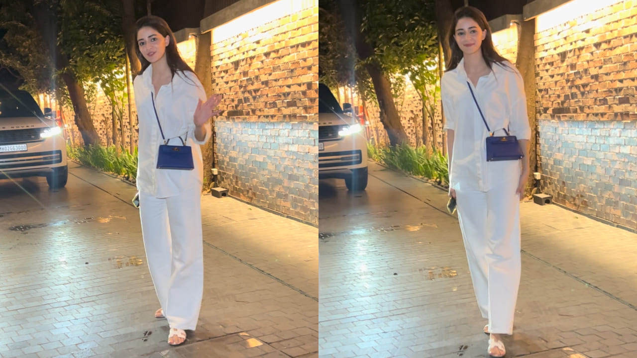 Ananya Panday attended the CTRL movie screening dressed in a white co-ord set