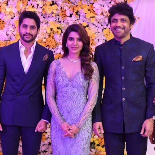 Naga Chaitanya, Samantha Ruth Prabhu and Nagarjuna (PC:Pinkvilla)