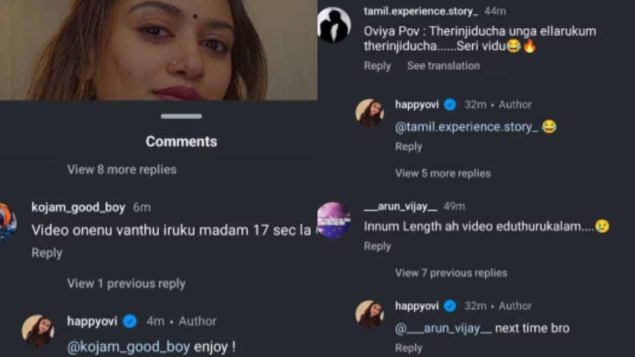 Oviya's comment