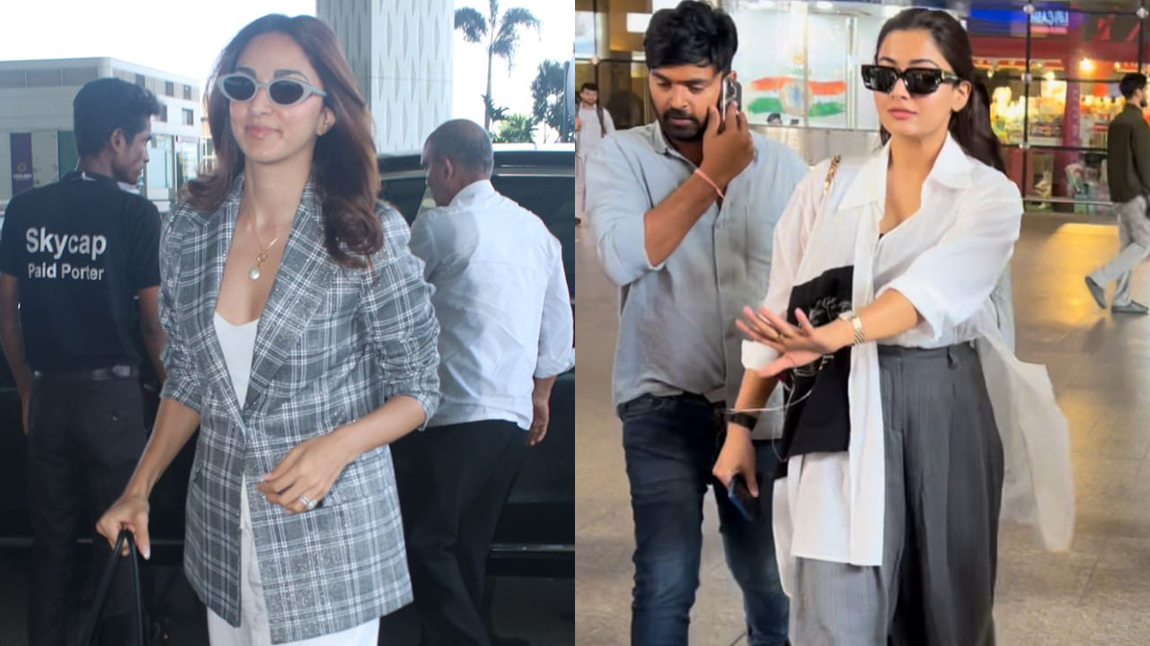 Kiara Advani and Rashmika Mandanna airport look
