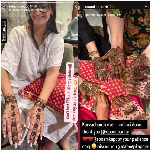 Picture Courtesy: Sonam Kapoor IG stories