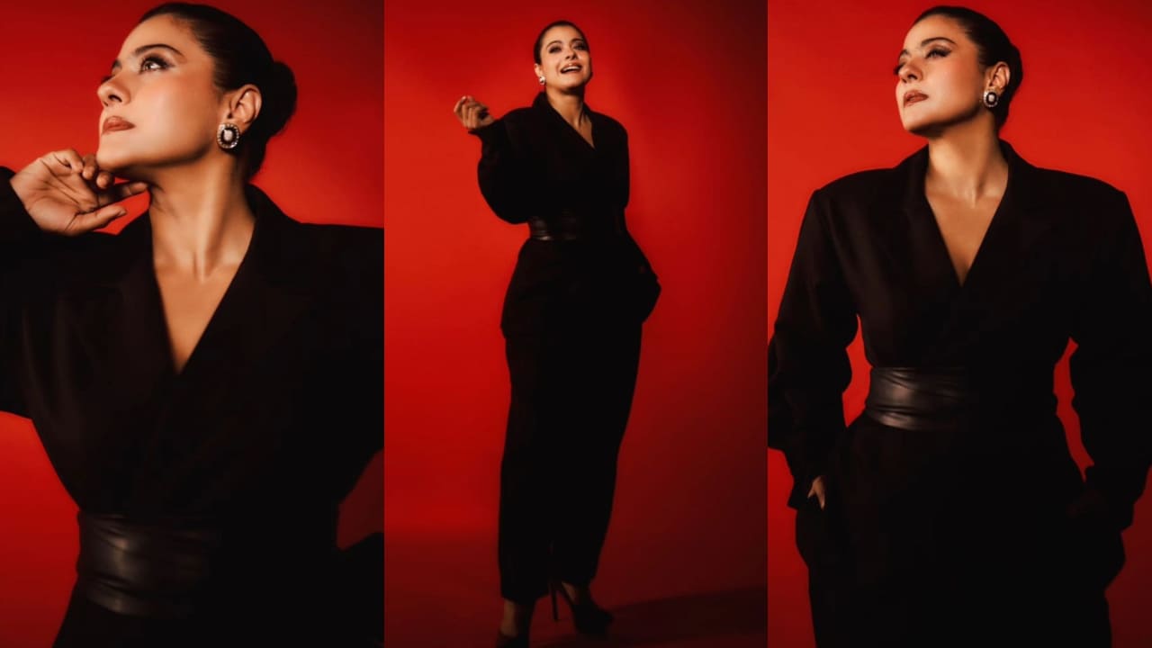 Kajol’s black pantsuit look is a power move we can’t ignore