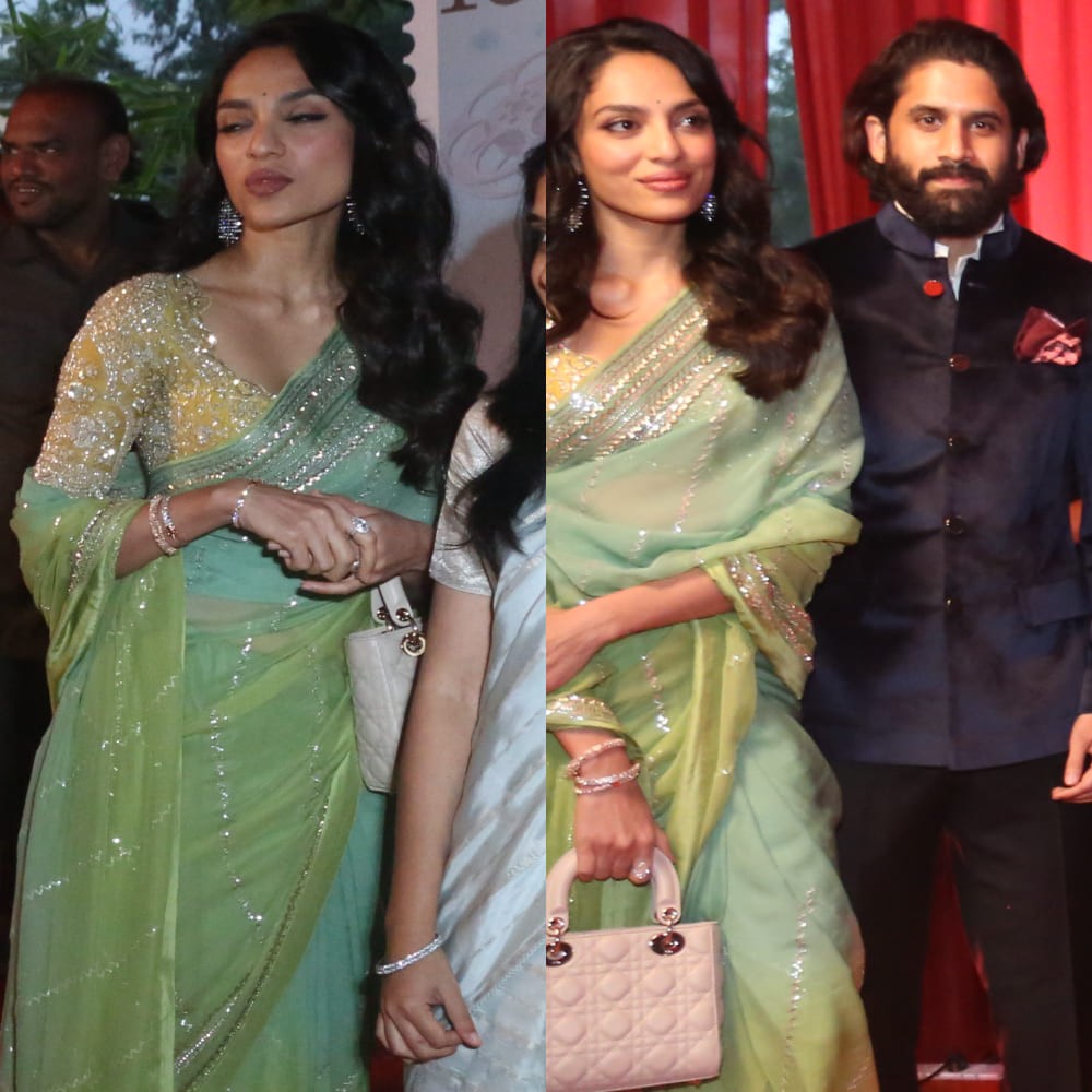 Bride-to-be Sobhita Dhulipala delivers festive magic in ombre green saree and we can’t ...
