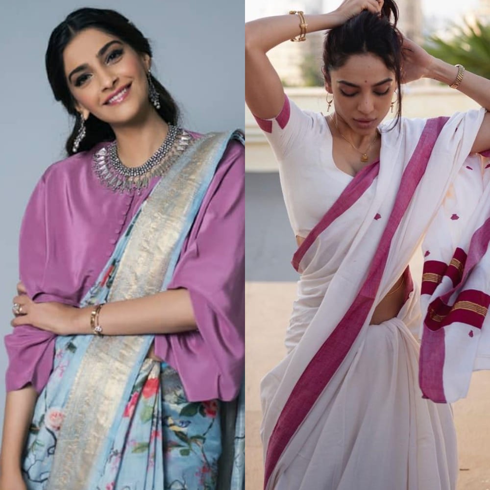 7 new Cotton saree blouse designs inspired by celebs like Sobhita Dhulipala and Sonam Kapoor to slay your desi game  7 new Cotton saree blouse designs inspired by celebs like Sobhita Dhulipala and Sonam Kapoor to slay your desi game