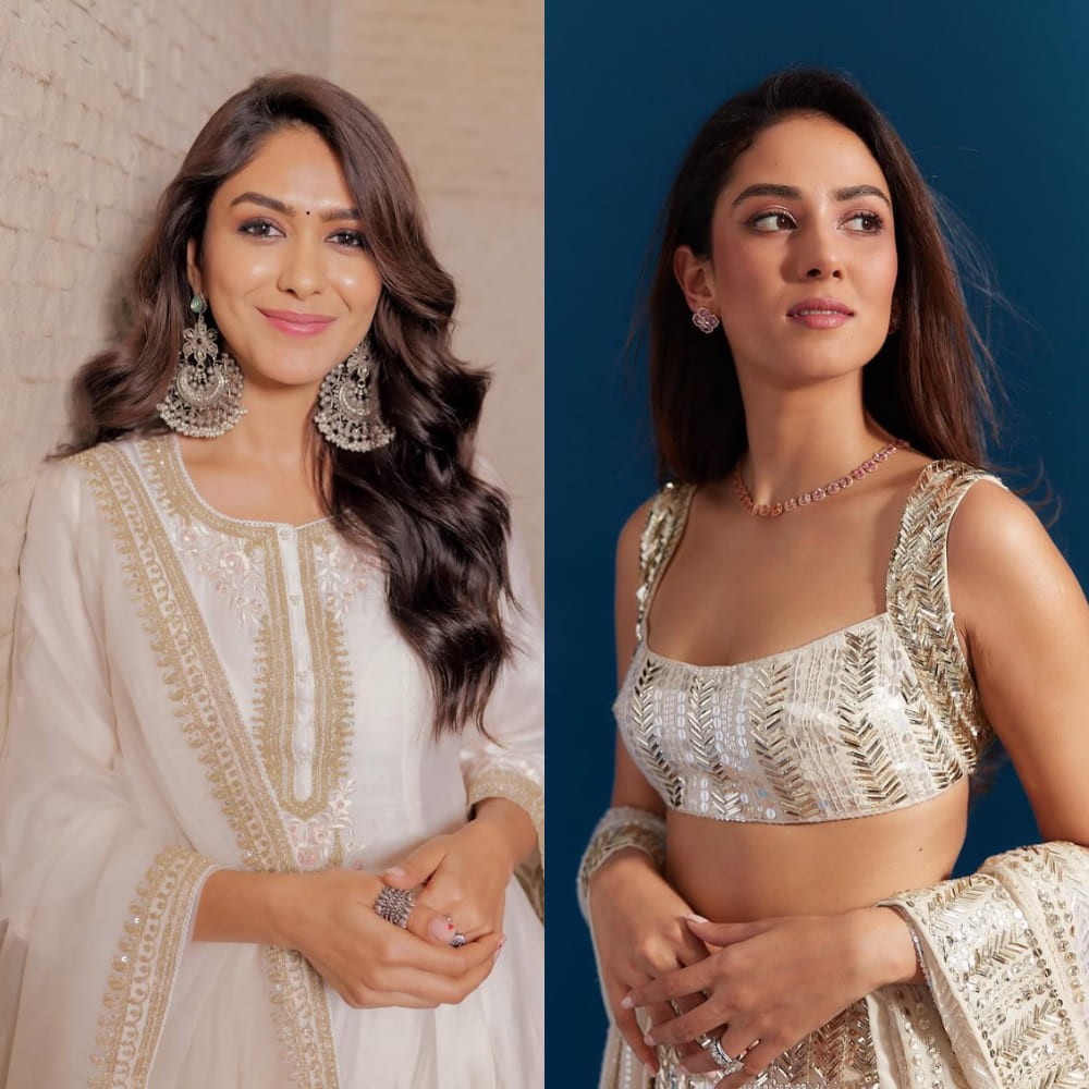5 white wedding outfit ideas inspired by Mrunal Thakur, Mira Kapoor, Ananya Panday, and...