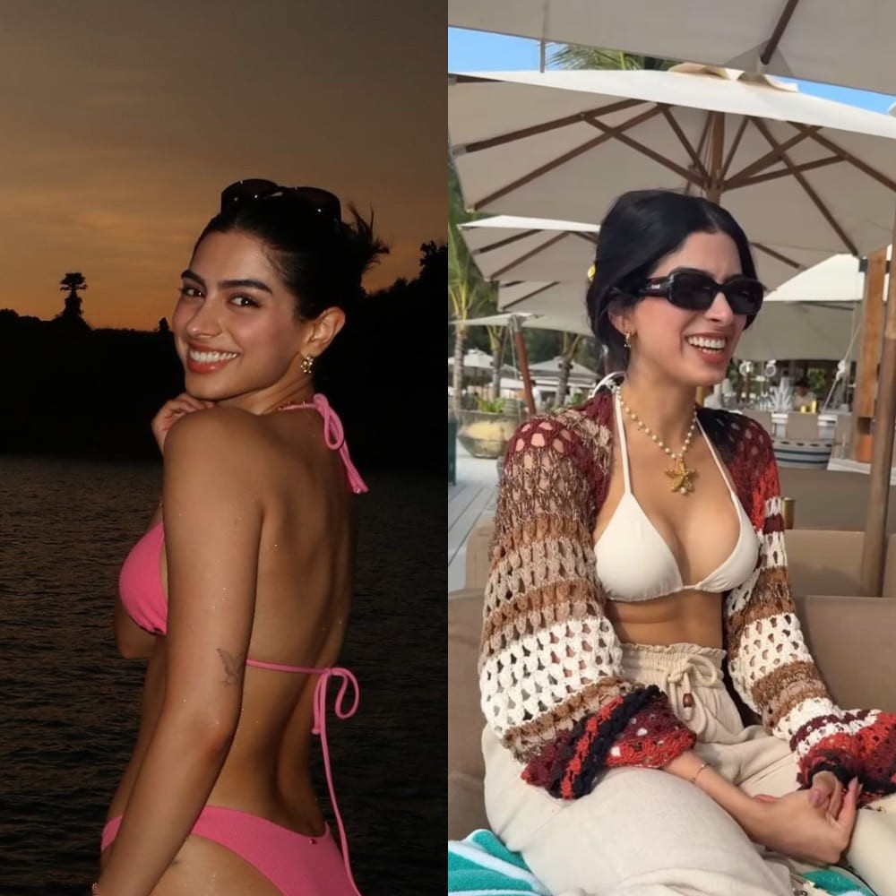 Khushi Kapoor's stylish bachelorette trip in pink bikini and 3-piece boho outfit has us...