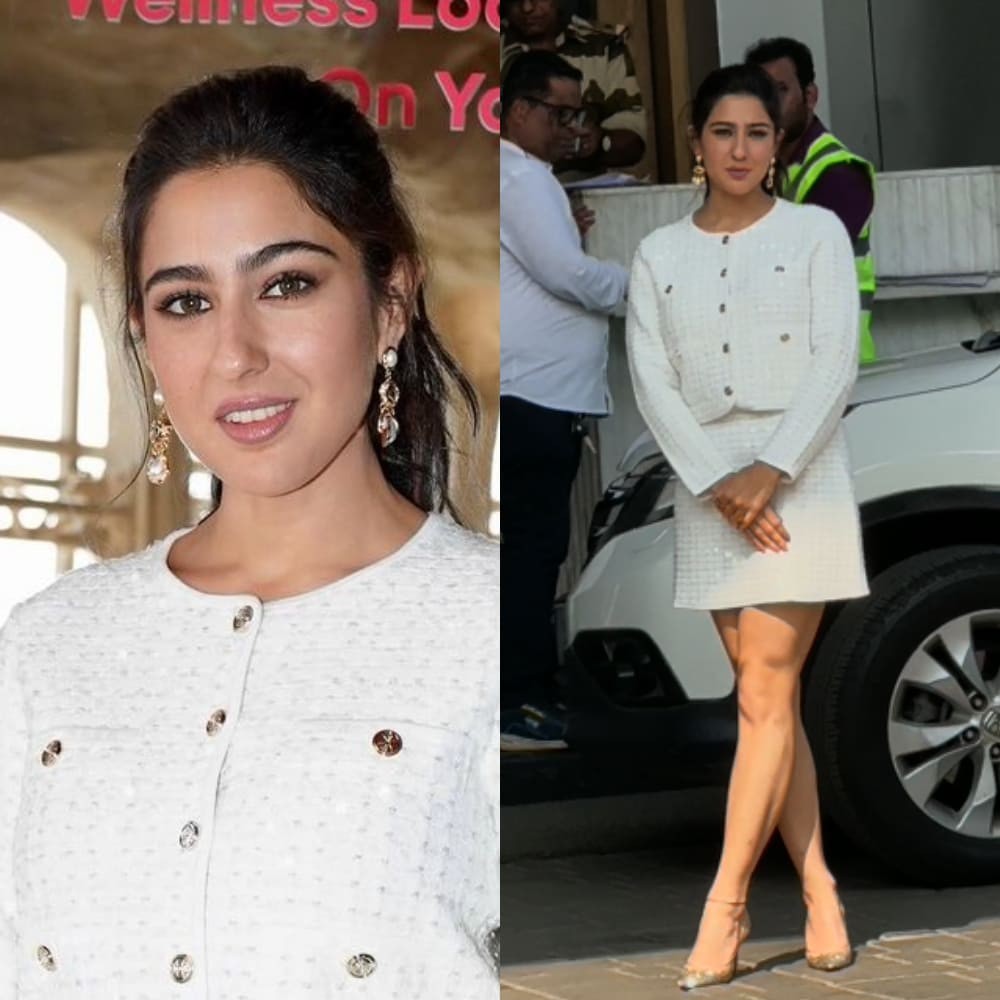 Sara Ali Khan wears knit cardigan and skirt set at the airport - Here’s how you can wea...